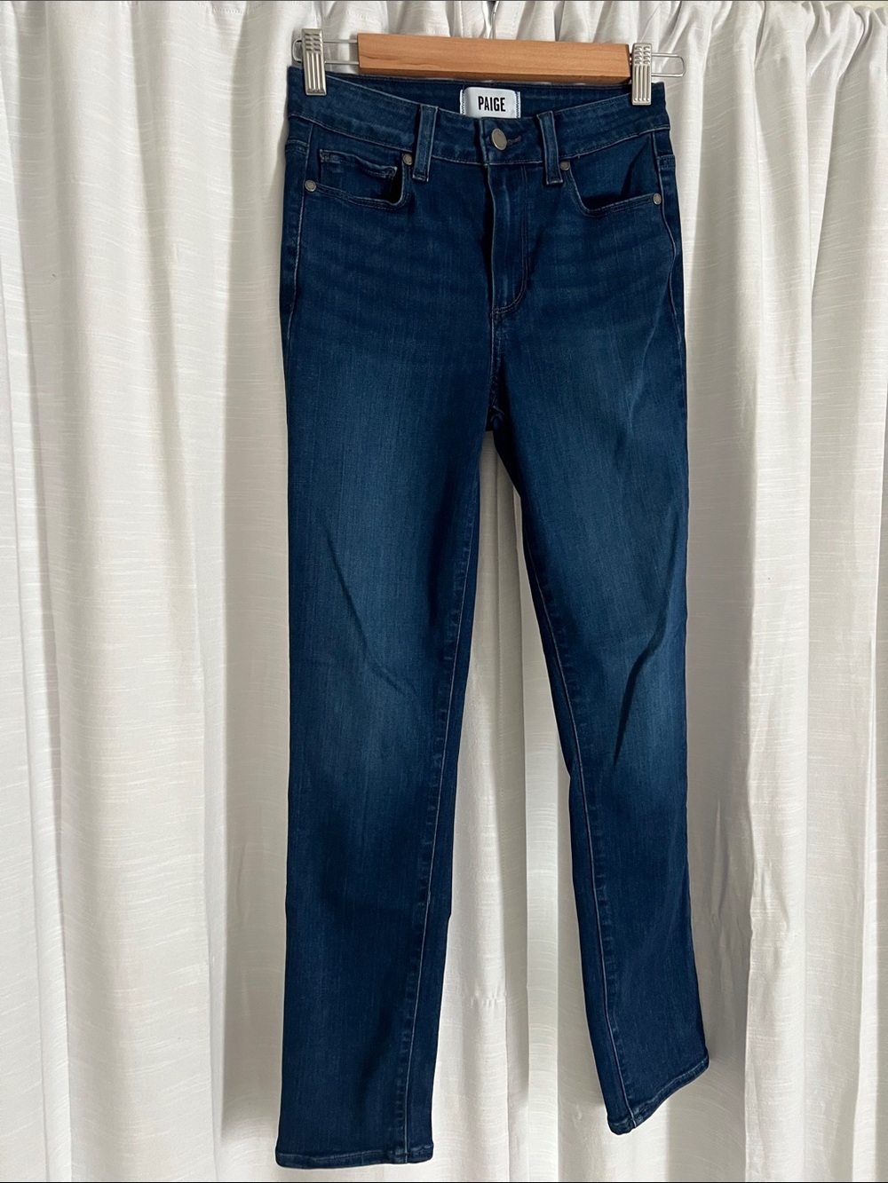 PAIGE Dark Blue Hoxton Slim Jean